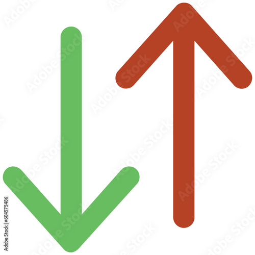 Creatively designed icon of arrows indication 