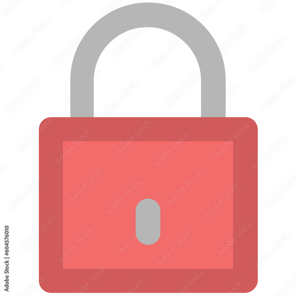 Icon of a lock bold line design Icon of a lock bold line design