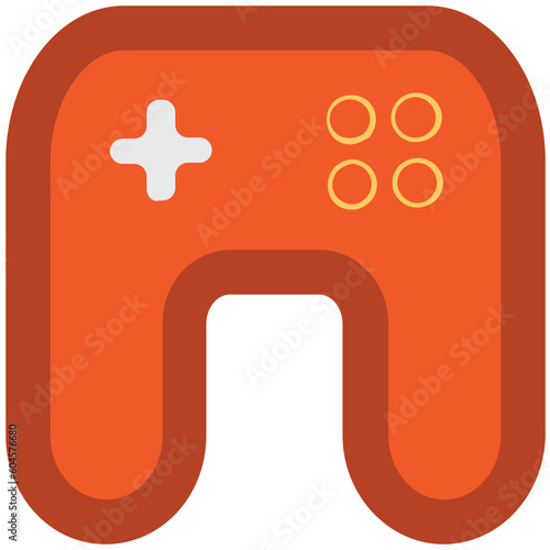 Gamepad bold line icon design 