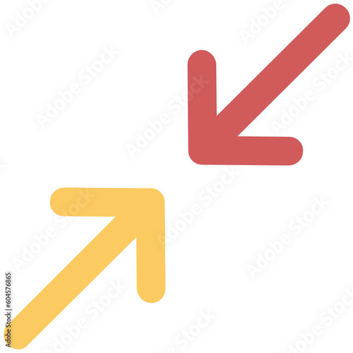 Exit full screen bold line icon