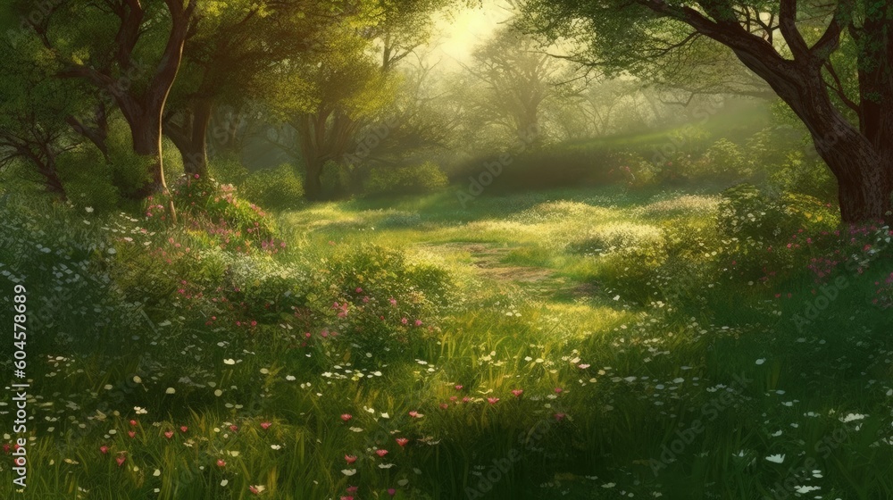 Naklejka premium Poesie der Berge