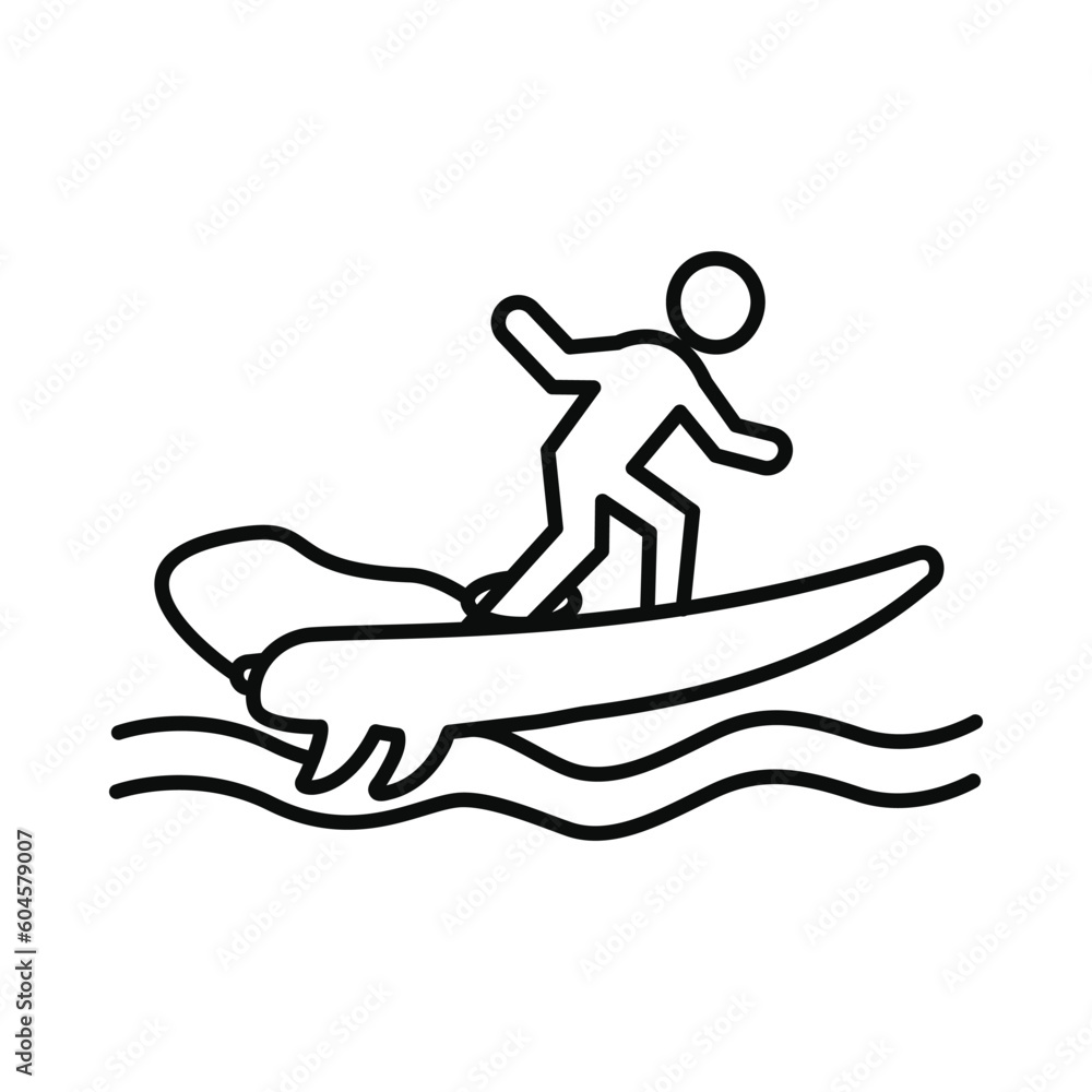 surf boat, surf, wake surf boat icon