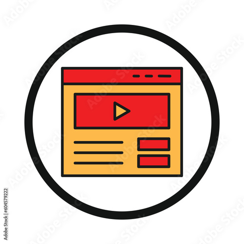 video, website, website ui, video player, video website icon