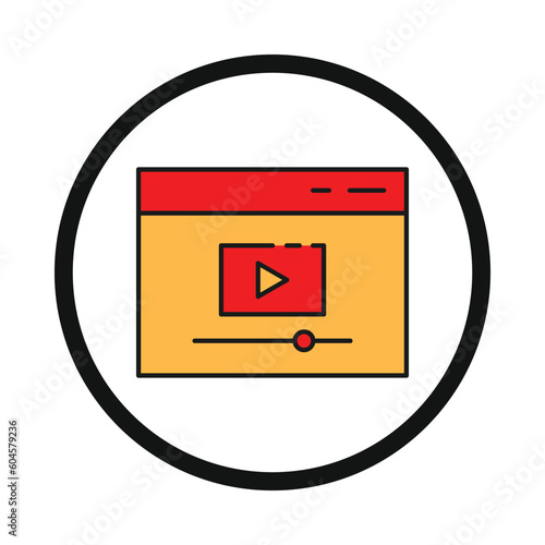 video, website, website ui, video player, video website icon