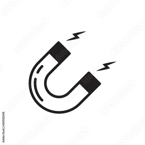Magnet vector icon. Magnet flat sign design. Magnet symbol pictogram. UX UI icon