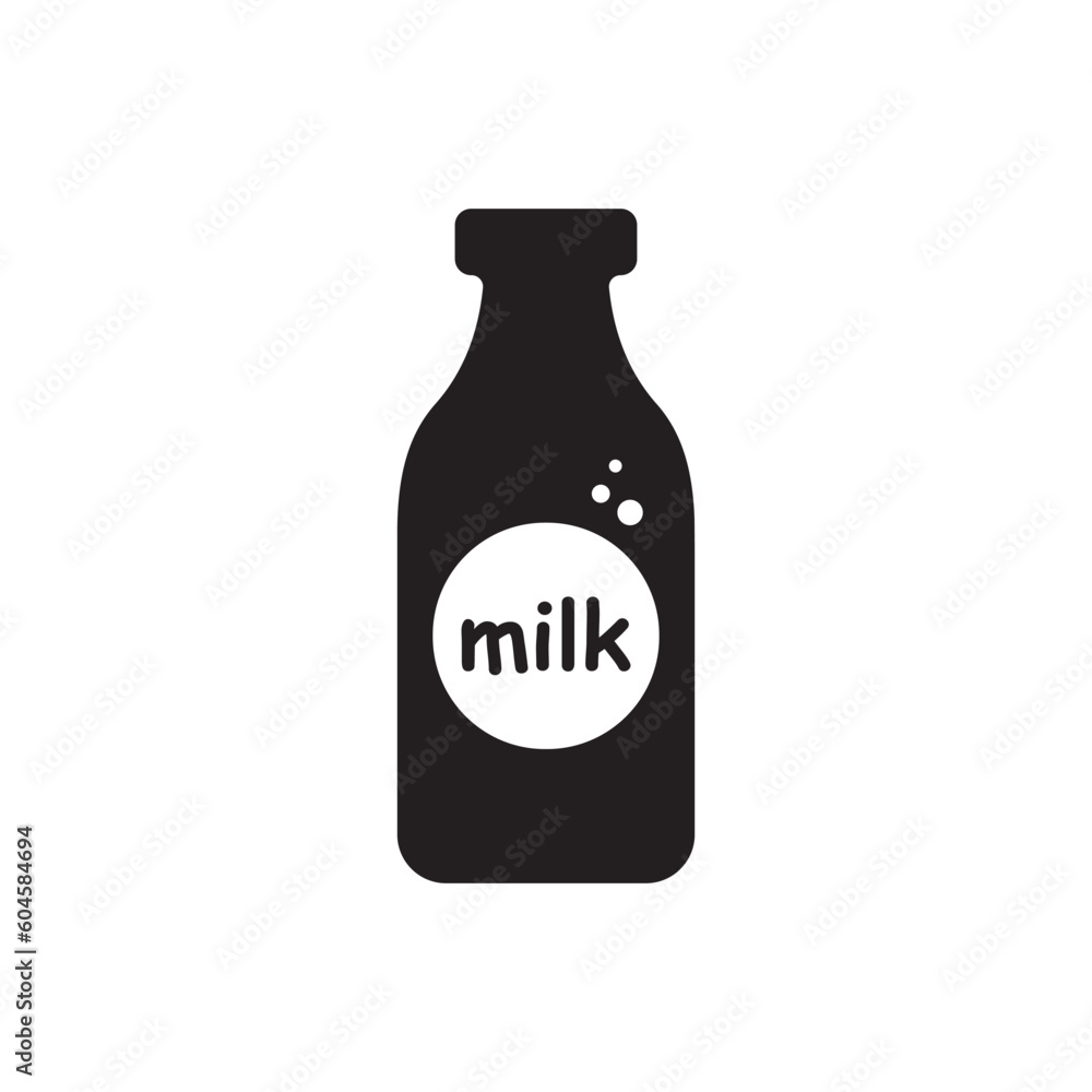 Milk bottle vector icon. Natural milk flat sign design. Milk symbol pictogram. UX UI icon Milk bottle vector icon. Natural milk flat sign design. Milk symbol pictogram. UX UI icon