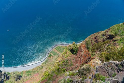Cabo gyro, the second highest cliff in the world (580 meters) .madeira, portugal