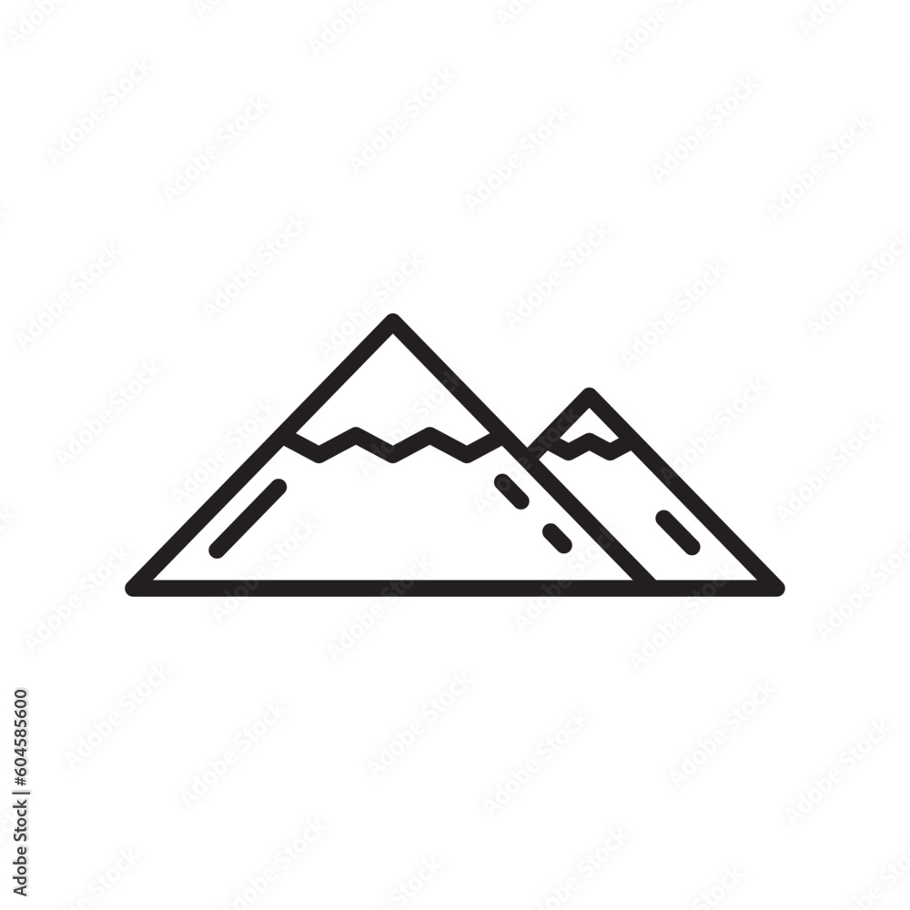Mountain vector icon. Mountain flat sign design. Mountain symbol pictogram. UX UI icon Mountain vector icon. Mountain flat sign design. Mountain symbol pictogram. UX UI icon