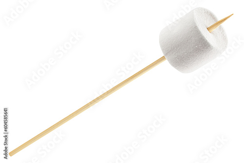 marshmallow isolated on white background, clipping path, full depth of field photo