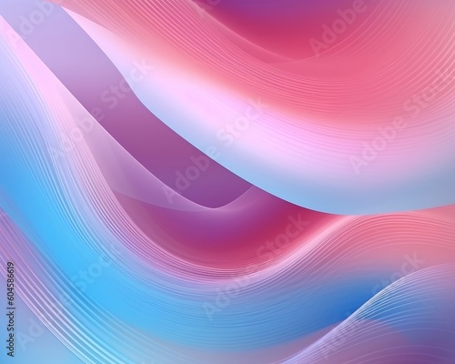 The illustration features a wavy, pastel-colored background with curved lines. (Generative AI)