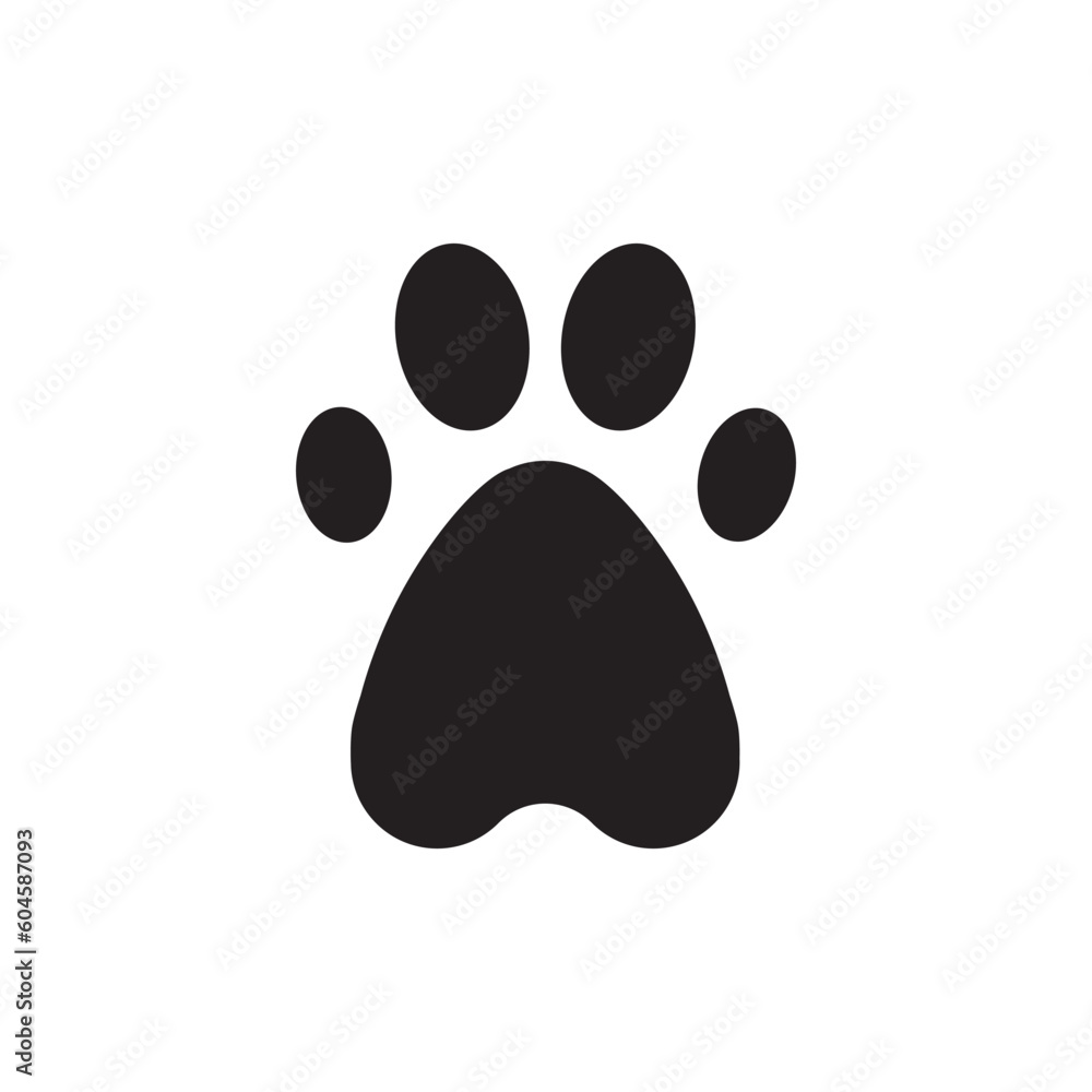 Paw vector icon. Animal paw icon. Dog and cat paw sign. Paw print symbol. Pet concept symbol pictogram. UX UI icon Paw vector icon. Animal paw icon. Dog and cat paw sign. Paw print symbol. Pet concept symbol pictogram. UX UI icon