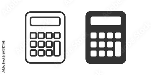 vector illustration of calculator icon set. Calculate icons vector isolated for graphic, website and mobile design