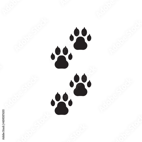 Paw vector icon. Animal paw icon. Dog and cat paw sign. Paw print symbol. Pet concept symbol pictogram. UX UI icon