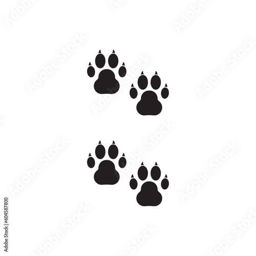 Paw vector icon. Animal paw icon. Dog and cat paw sign. Paw print symbol. Pet concept symbol pictogram. UX UI icon