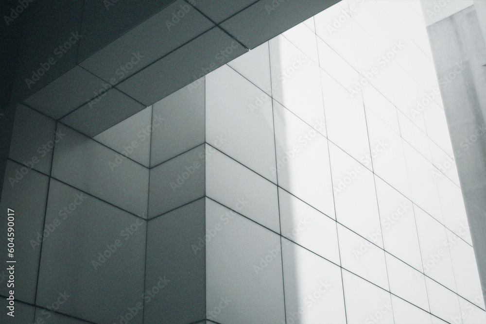 Striped wall illuminated by light Striped wall illuminated by light