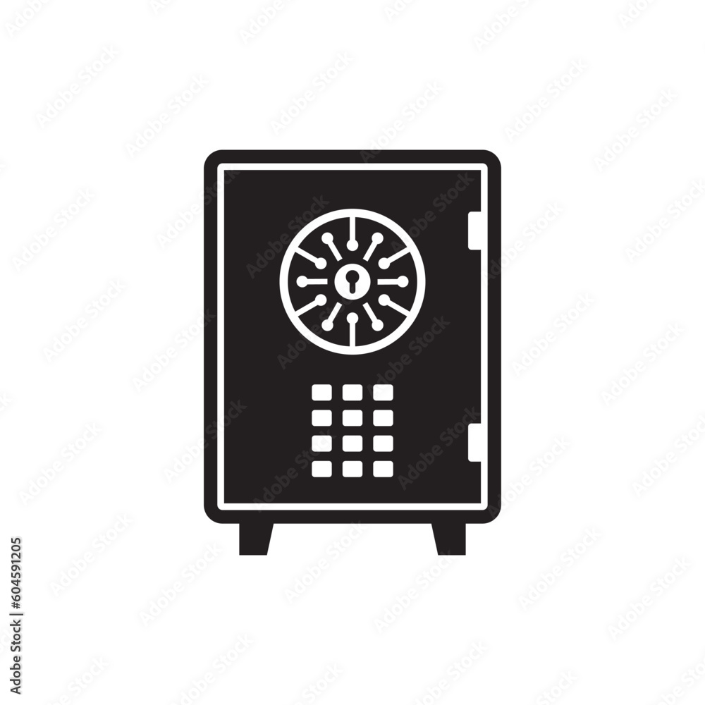Bank safe box icon. Safe lock vector icon. Money safe flat sign design. Money safe symbol pictogram. UX UI vault icon Bank safe box icon. Safe lock vector icon. Money safe flat sign design. Money safe symbol pictogram. UX UI vault icon