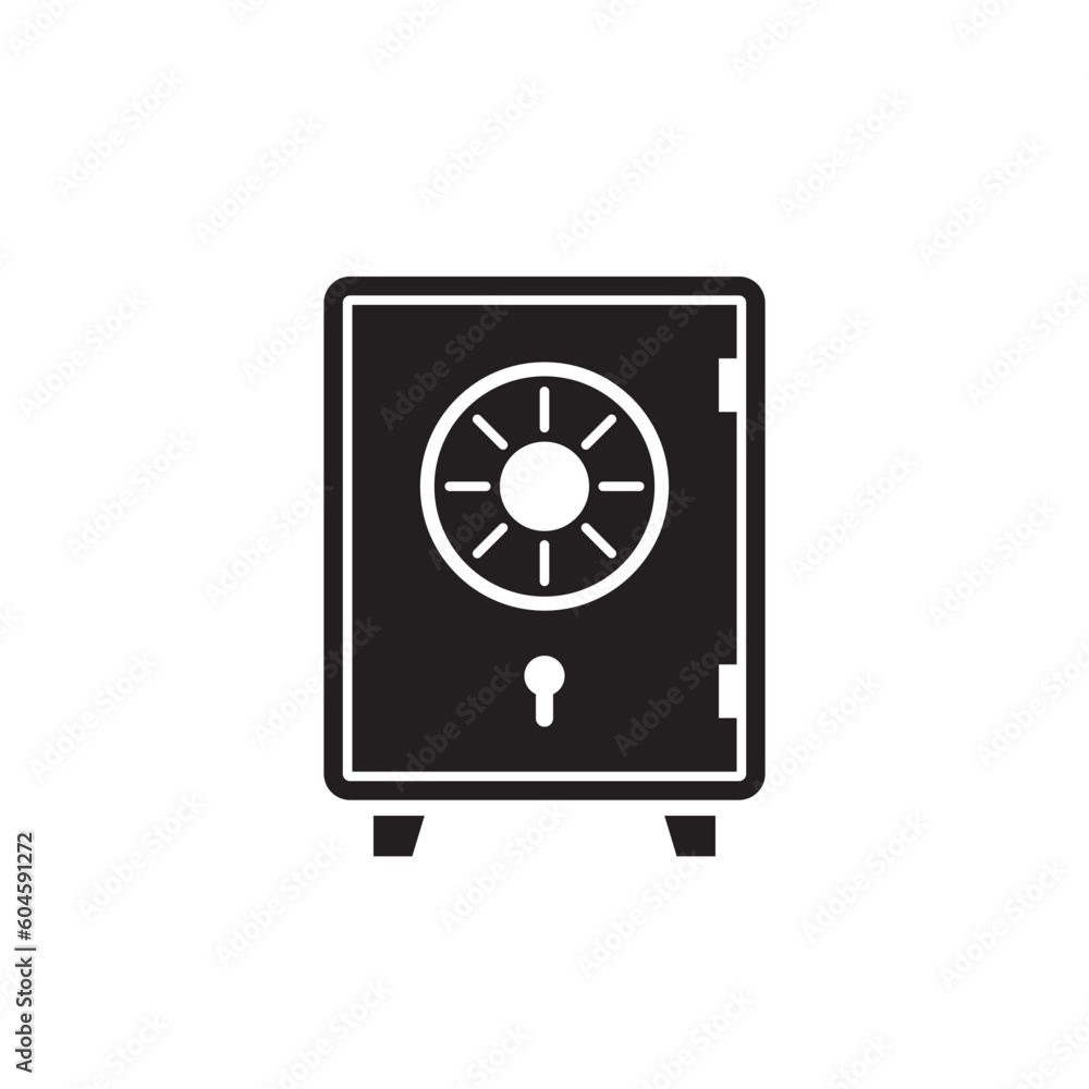 Bank safe box icon. Safe lock vector icon. Money safe flat sign design. Money safe symbol pictogram. UX UI vault icon Bank safe box icon. Safe lock vector icon. Money safe flat sign design. Money safe symbol pictogram. UX UI vault icon