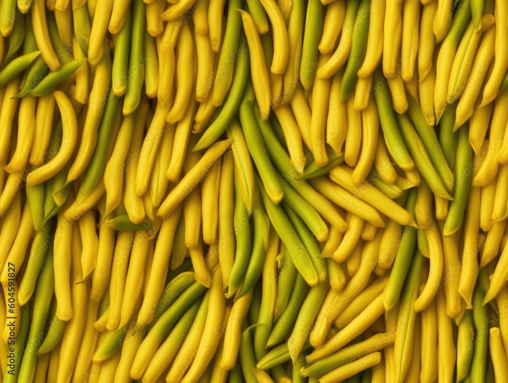 Wax Beans background as seamless tile (generative AI) Wax Beans background as seamless tile (generative AI)