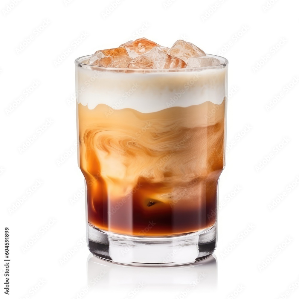 Amaretto Sour Cocktail isolated on white (generative AI) Amaretto Sour Cocktail isolated on white (generative AI)