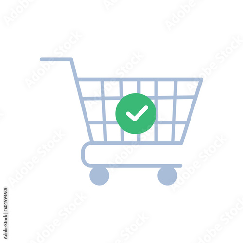 Shopping cart icon. Trolley symbol modern, simple, vector, icon for website design, mobile app, ui. Vector Illustration