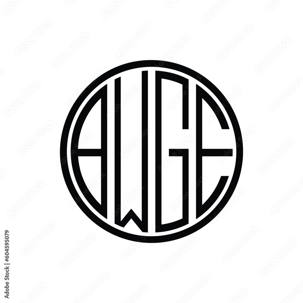 design clever monogram logo letter BWGE design clever monogram logo letter BWGE