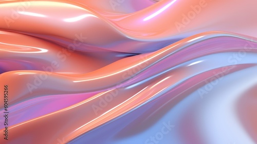 Abstract background with soft silk waves. Pink  pastel gradient colors