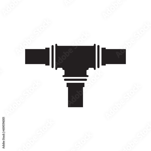 Gas pipeline vector icon. Tube flat sign design. Piping icon. Pipeline symbol pictogram. UX UI icon