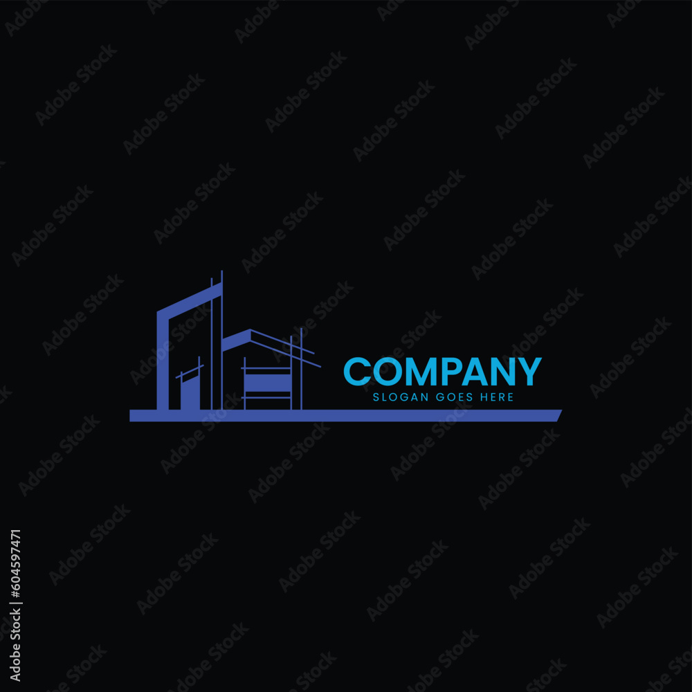 design a modern and minimalist logo for construction and building
