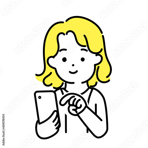 かわいい人物のイラストシリーズ _ 中性的な人物 _ 操作