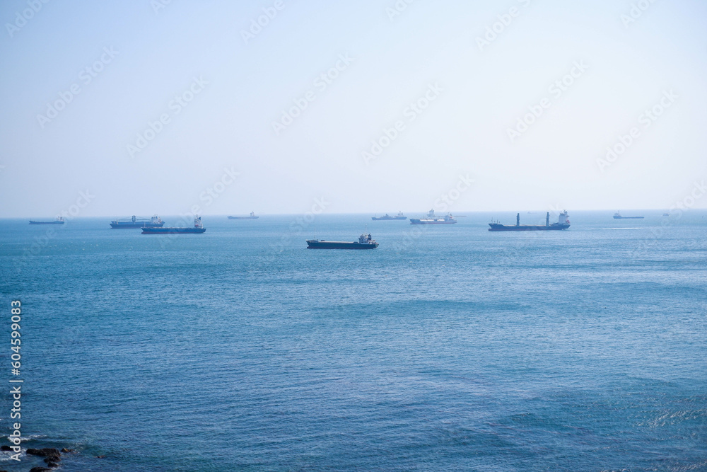 Fishing boat at the coast of Funchal in Madeira