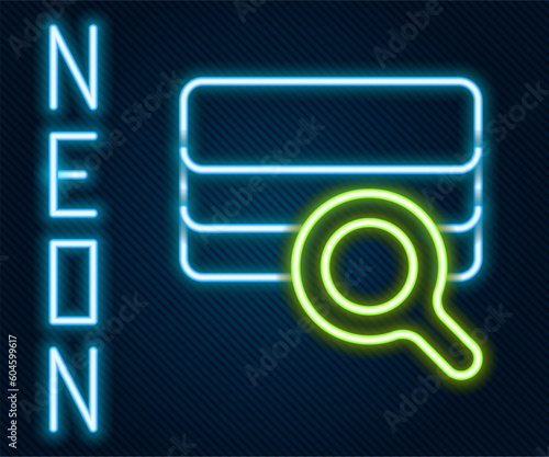 Glowing neon line Agricultural soil test and results icon isolated on black background. Digital soil analysis. Colorful outline concept. Vector