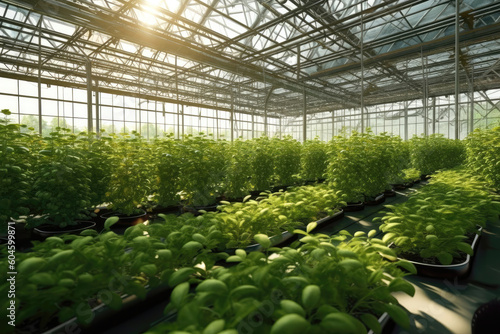 Green Haven: Flourishing Young Plants Nurturing Healthy Food. Generative Ai