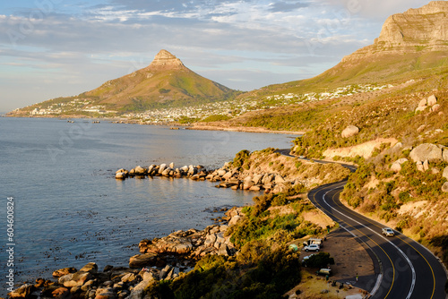 Wallpaper Mural Chapman's Peak Drive on the Cape Peninsula near Cape Town in South Africa on a bright and sunny afternoon Cape Town, road trip Chapman's peak drive at sunset Torontodigital.ca