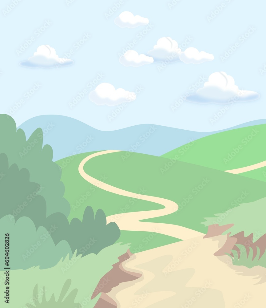 Obraz premium sky and mountains.