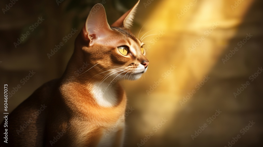 Sunlit Adventure: Capturing the Playful Spirit of Abyssinian Cats