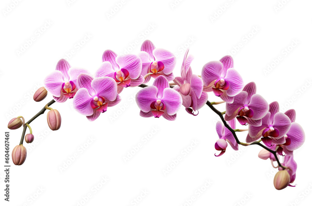 Fototapeta premium pink orchid isolated on white