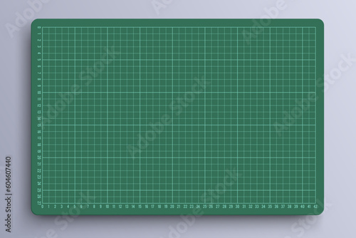 Green Cutting Mat vector illustration. realistic vector mock up.