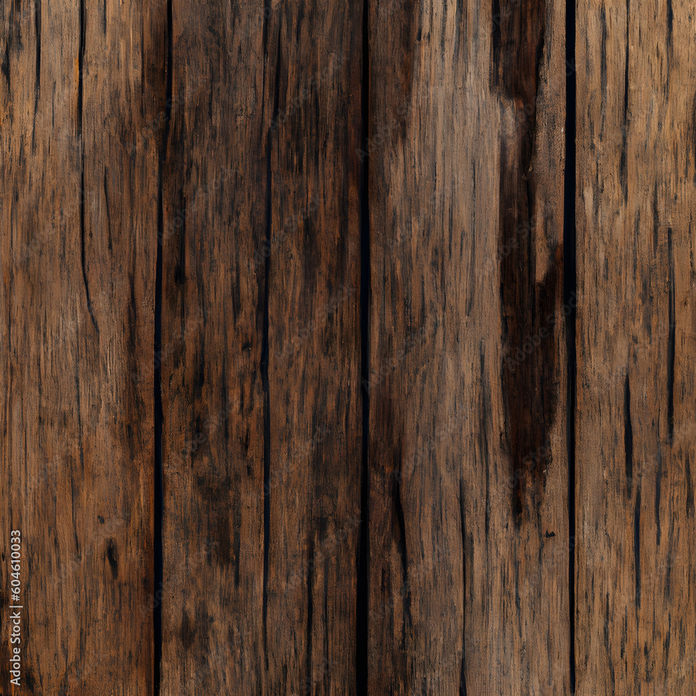 Fototapeta premium Old wood background, dark wooden abstract texture Generative AI