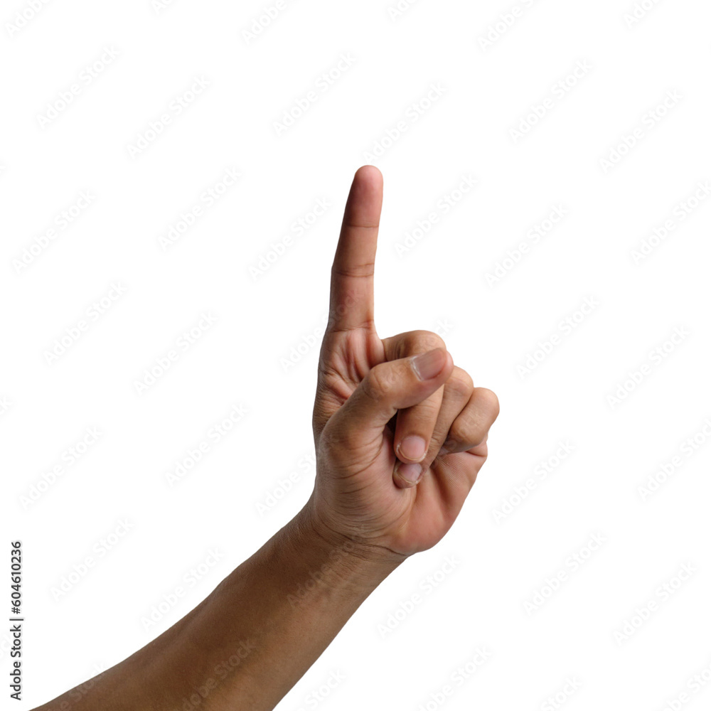 Man's Hands in Various Poses on Transparent or White Background Man's Hands in Various Poses on Transparent or White Background