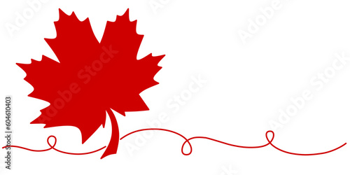 Canada day line art vector illustration, canada day background