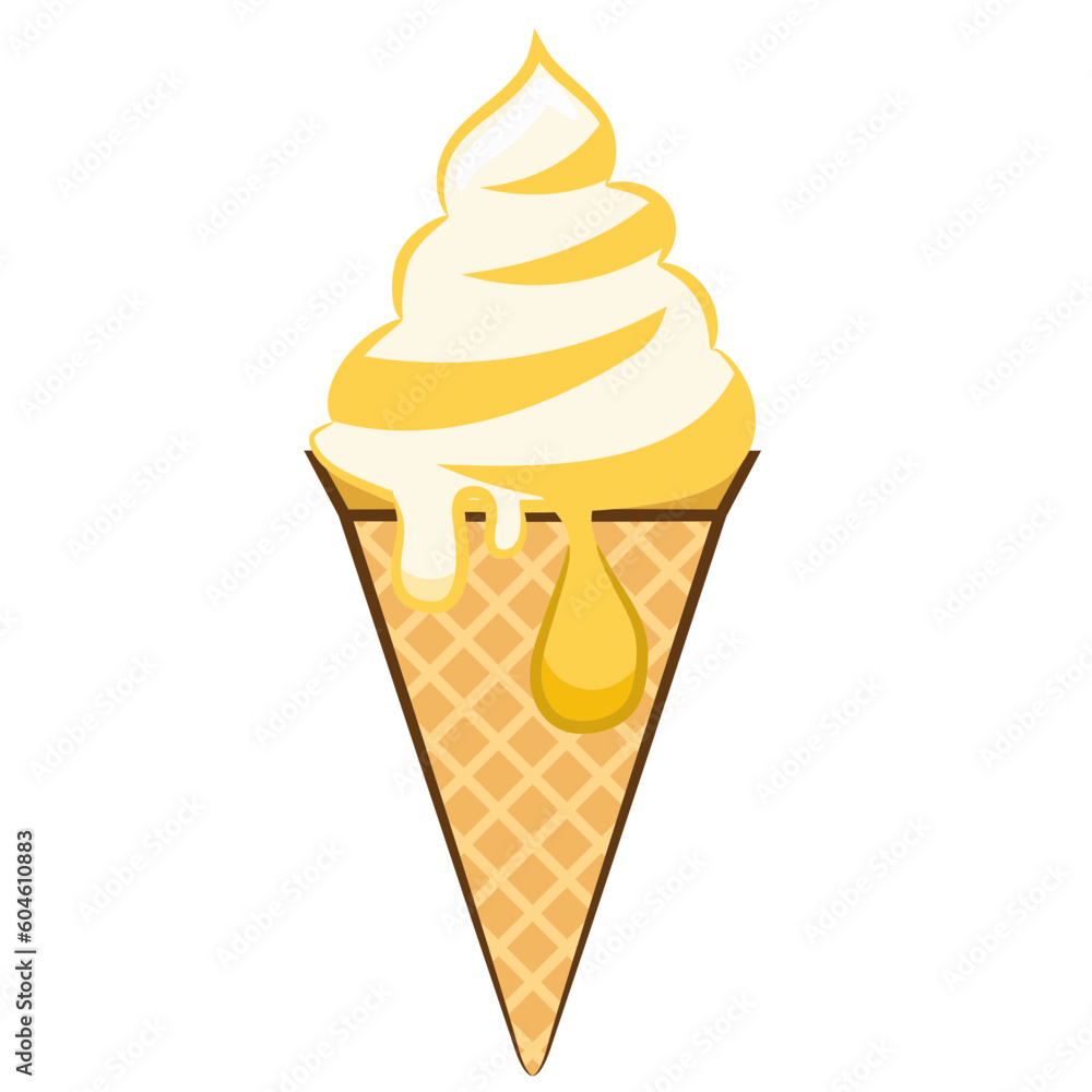ice cream cone vector 