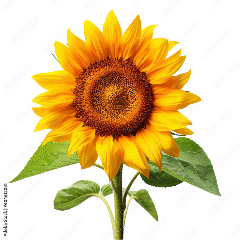 Fototapeta premium sunflower isolated on white