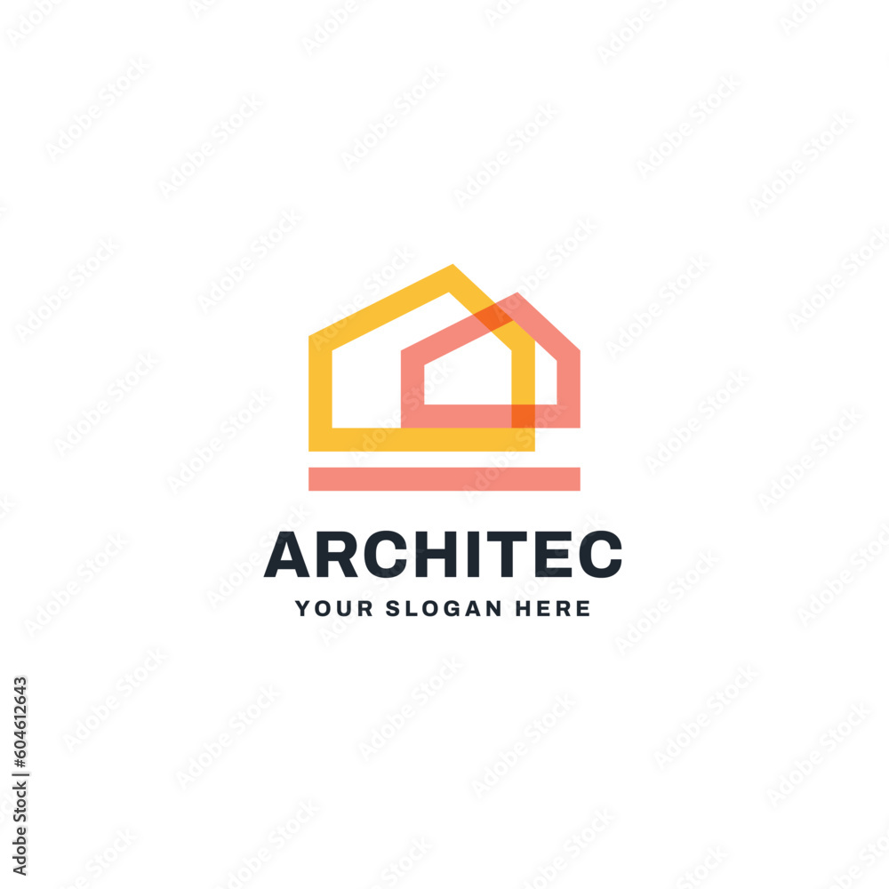 Architect logo vector icon illustration