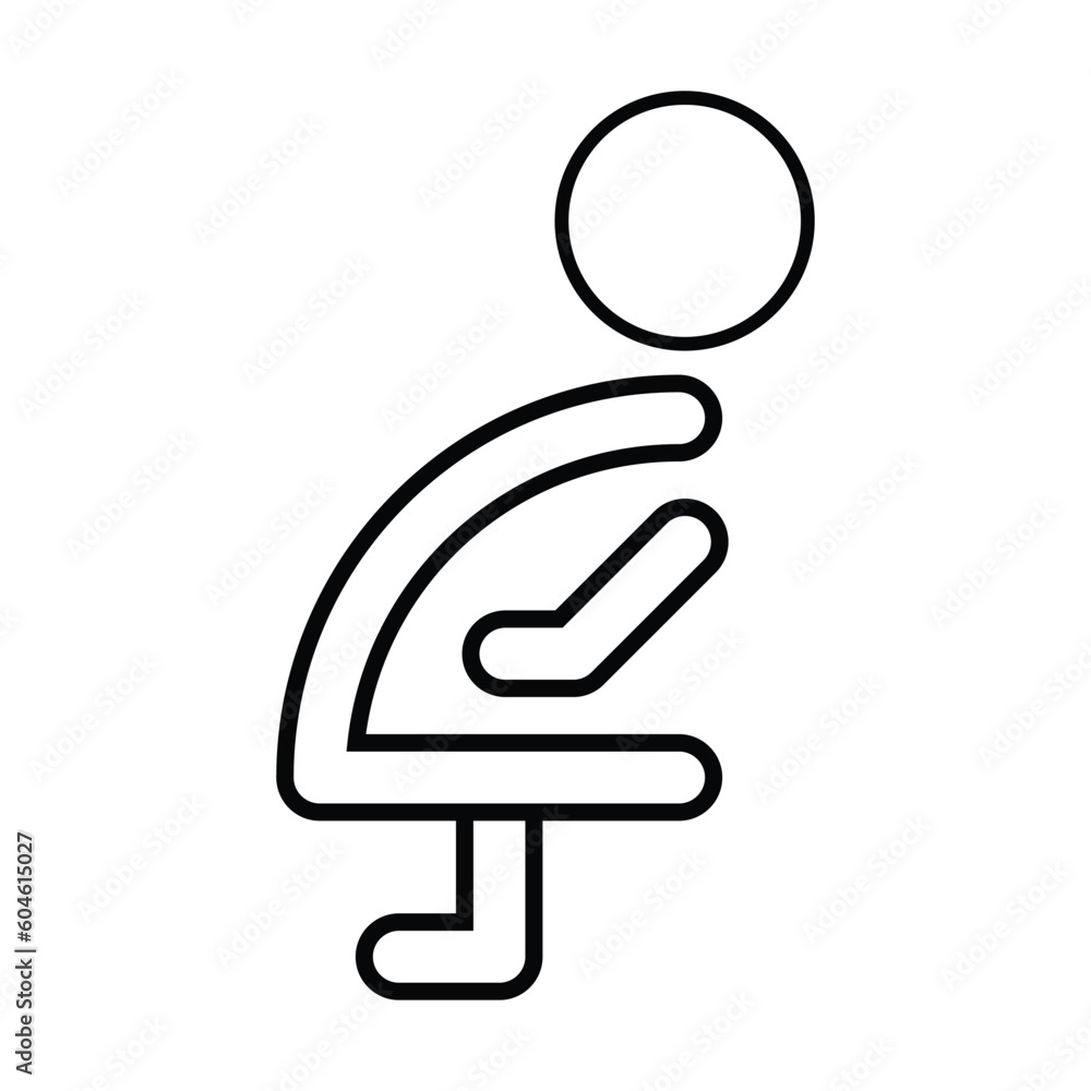 pregnant icon, baby vector, female illustration pregnant icon, baby vector, female illustration