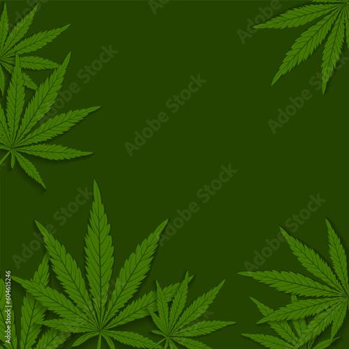 cannabis leaf poster vector background