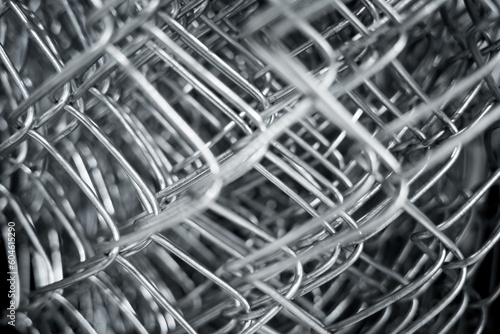 A roll of barbed wire at the showroom of a large store