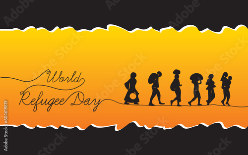 world Refugee day concept design