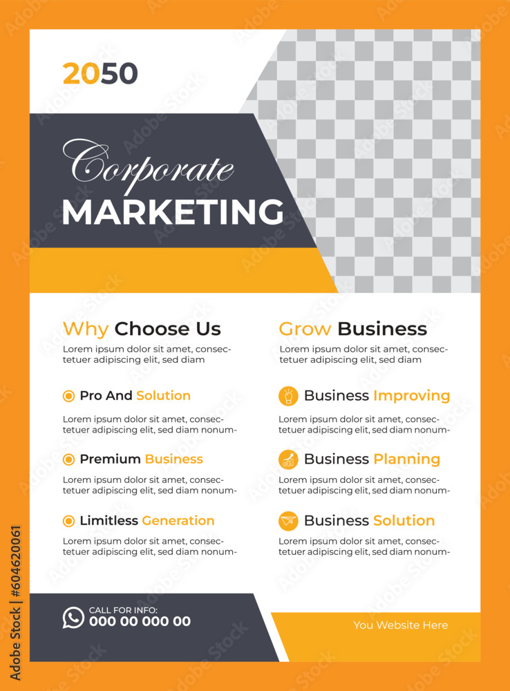 Corporate business flyer design template Corporate business flyer design template