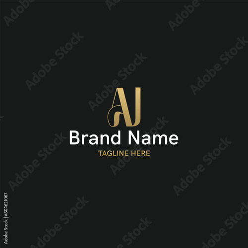 Creative Initial Logo Concepts with letter AJ © Brand Lee