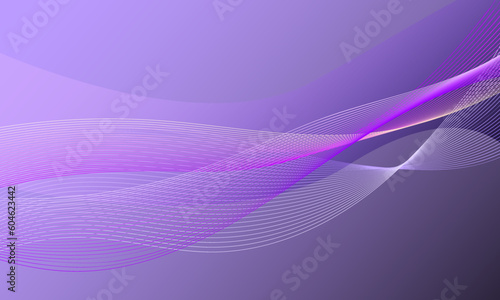 violet purple lines wave curves with soft gradient abstract background